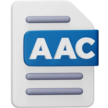 Aac File  3D Icon