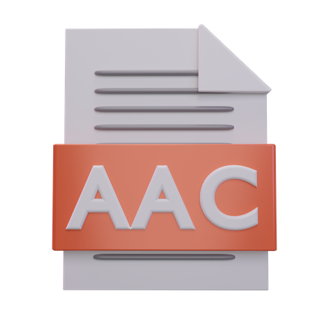 Aac File  3D Icon