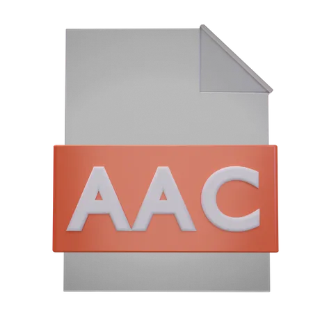 Aac File  3D Icon