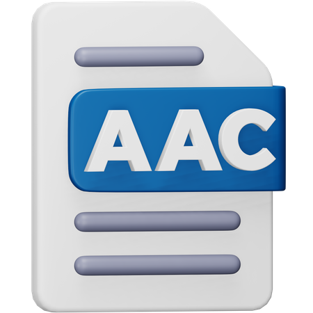 Aac File  3D Icon