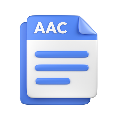 AAC File  3D Icon