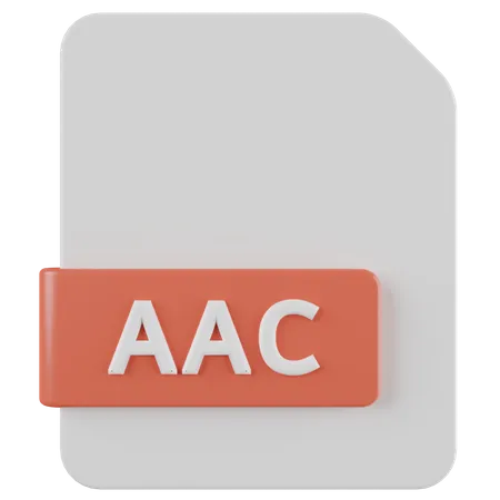 AAC File  3D Icon