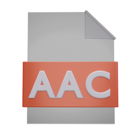 Aac File  3D Icon