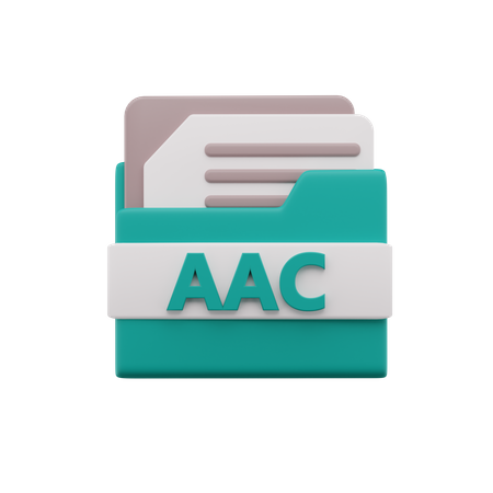 Aac File  3D Icon