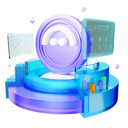 Aave  3D Icon