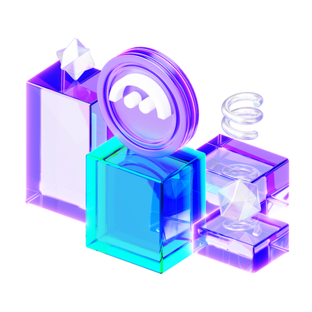 Aave  3D Icon