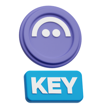 Aave 키  3D Icon
