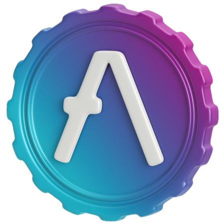 Aave 3D Icon
