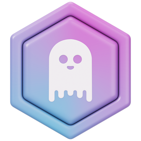 Aave (AAVE) Abzeichen  3D Icon