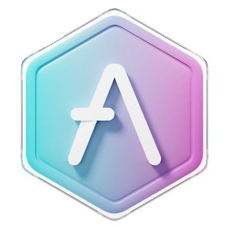 Aave (AAVE) Badge 3D Icon