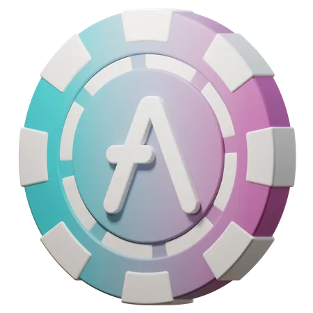 Chip Aave (AAVE)  3D Icon