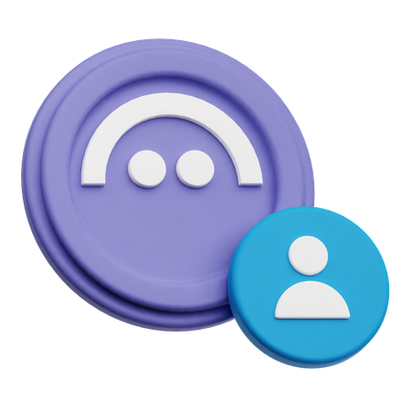 Aaveアカウント  3D Icon