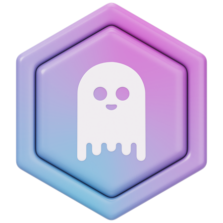 Aave (AAVE) Badge  3D Icon