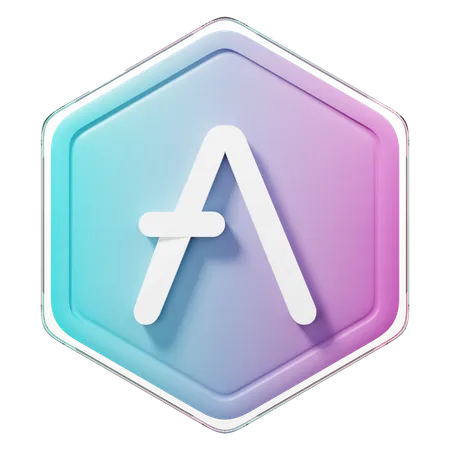 Aave (AAVE) Badge  3D Icon