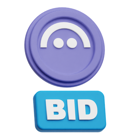 Aave Bid  3D Icon