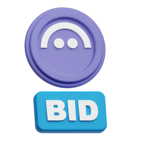 Aave Bid  3D Icon