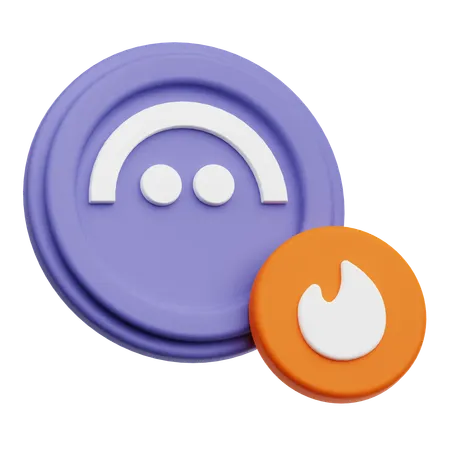 Aave Burn  3D Icon