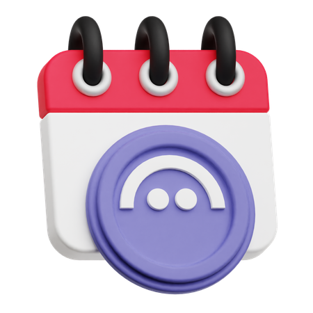 Aaveカレンダー  3D Icon