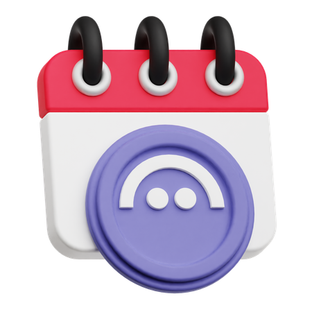 Aave Calendar  3D Icon
