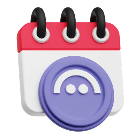 Aave Calendar  3D Icon