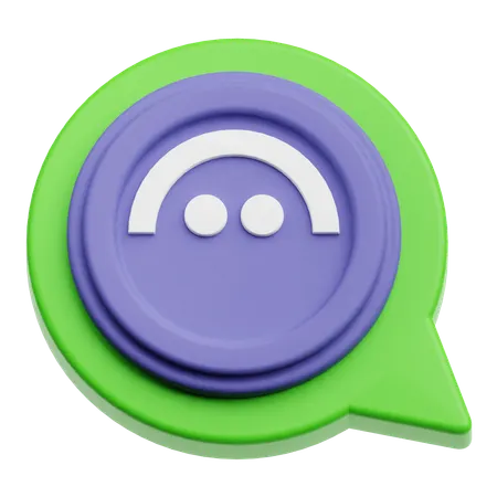 Aave Chat  3D Icon