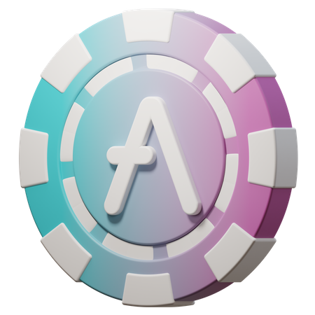 Aave (AAVE) Chip  3D Icon