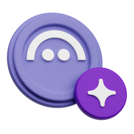 Aave Coin  3D Icon