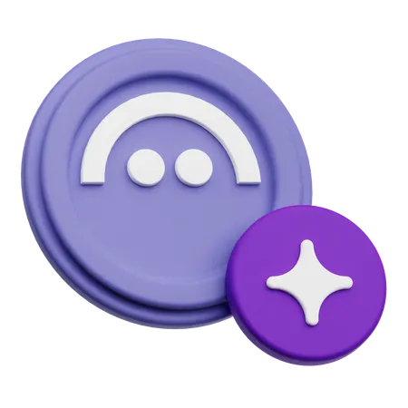 Aave Coin  3D Icon