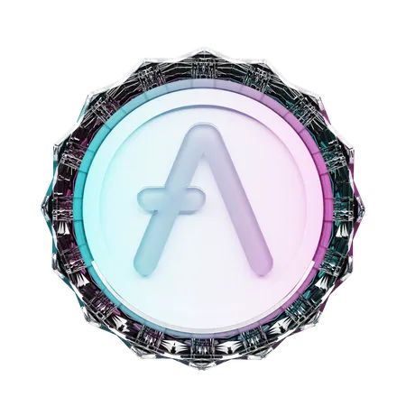 Aave Crypto  3D Illustration