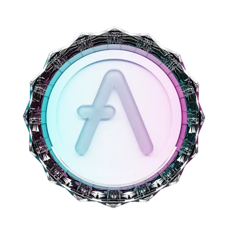Aave Crypto 3D Illustration