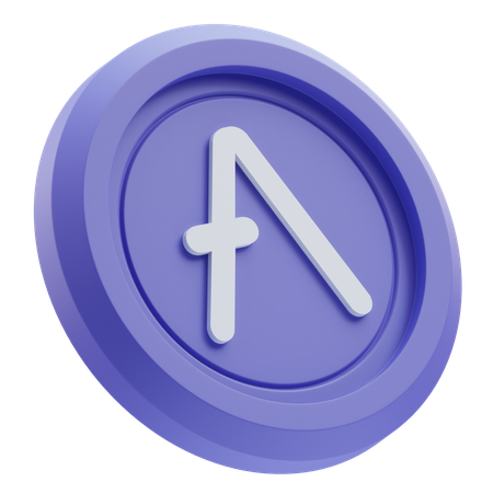 Aave Cryptocurrency  3D Icon