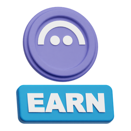 Aave Earn  3D Icon