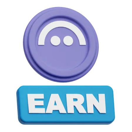 Aave Earn  3D Icon
