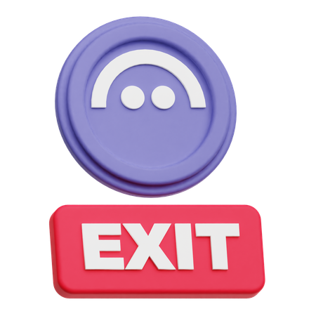 Aave Exit  3D Icon