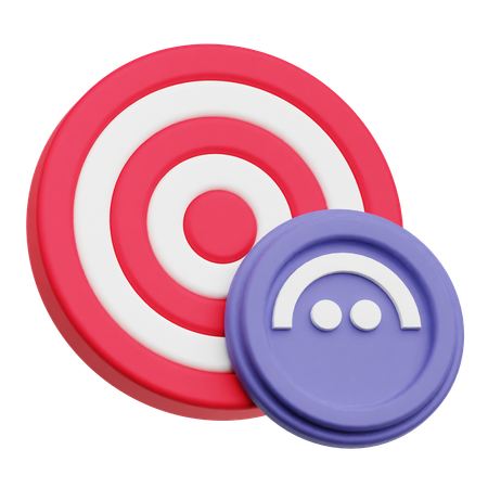 平均目標  3D Icon