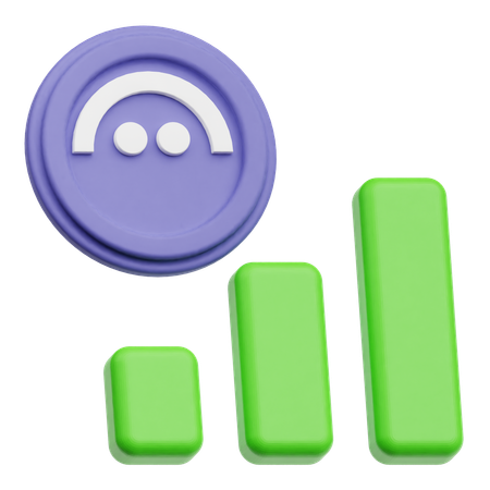 平均成長  3D Icon