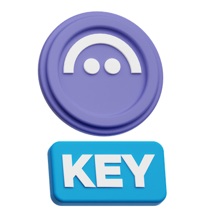 Aave Key  3D Icon