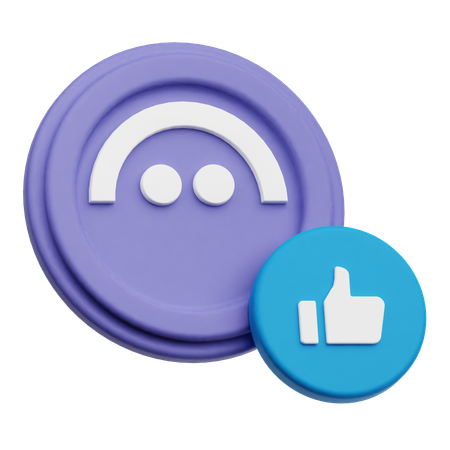 Aave como  3D Icon