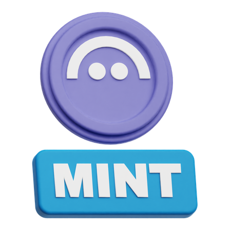 Aave Mint  3D Icon