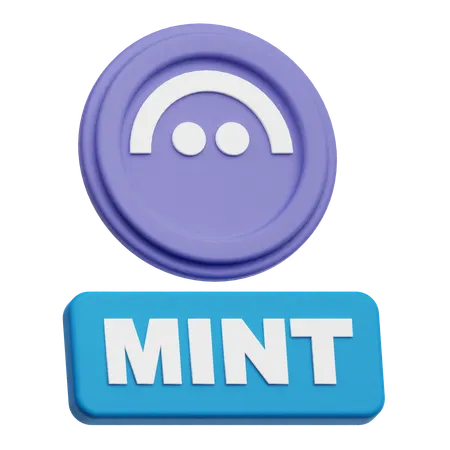 Aave Mint  3D Icon