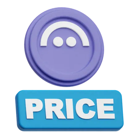Aave Price  3D Icon