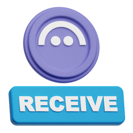 Aave 受信  3D Icon