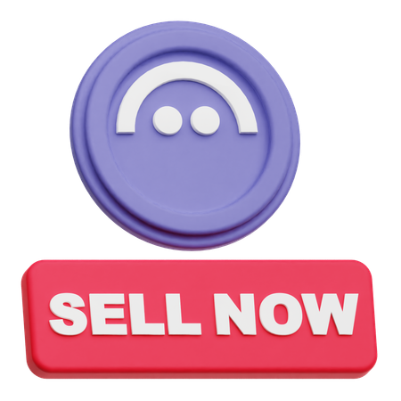 Aave Sell Now  3D Icon