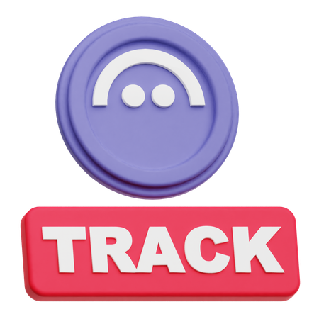 Aave Track  3D Icon