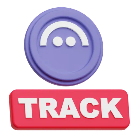 Aave Track  3D Icon