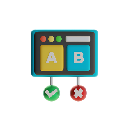 ABテスト  3D Icon