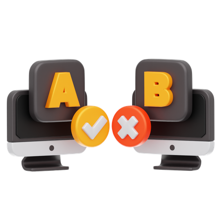 AB-Test  3D Icon