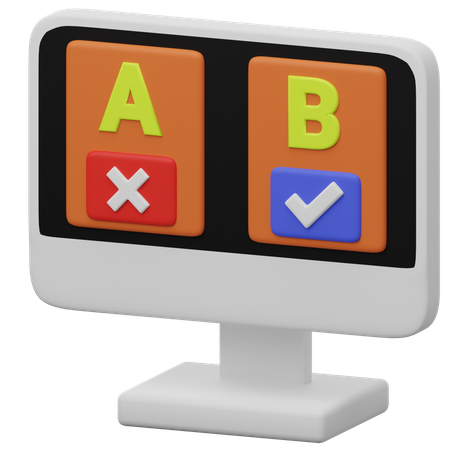 AB-Test  3D Icon