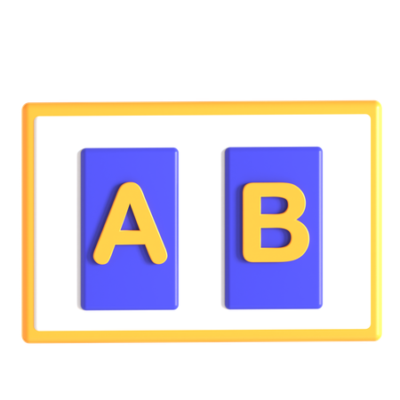 AB-Test  3D Icon