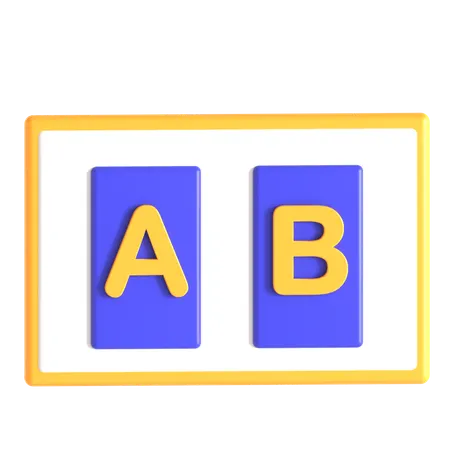 AB-Test  3D Icon